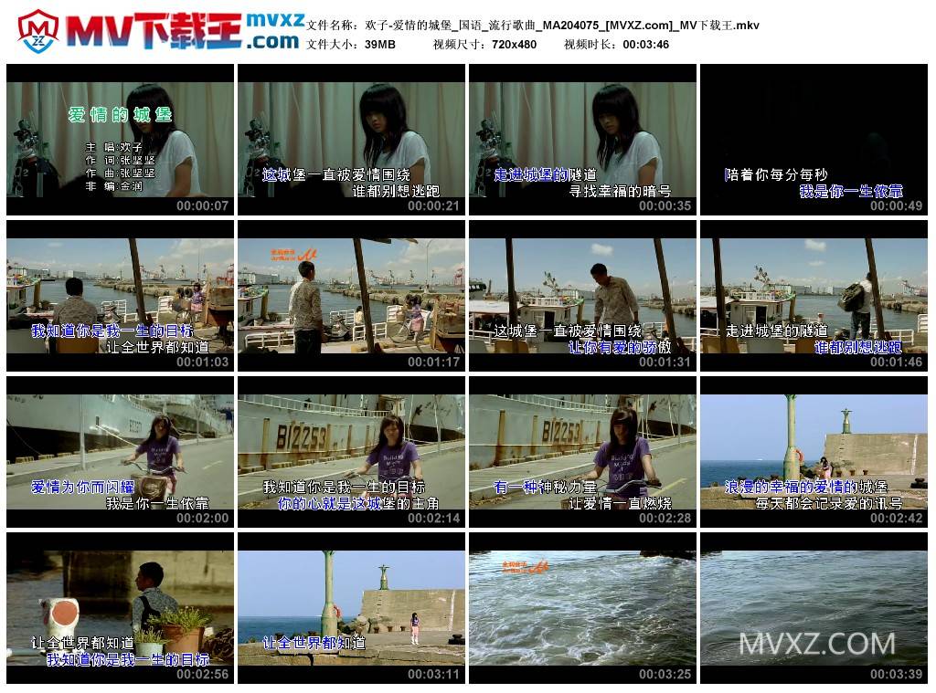 欢子-爱情的城堡_国语_流行歌曲_MA204075